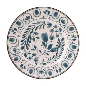 Better Homes & Gardens 11-inch Round Bamboo Melamine Dinner Plate, Blue