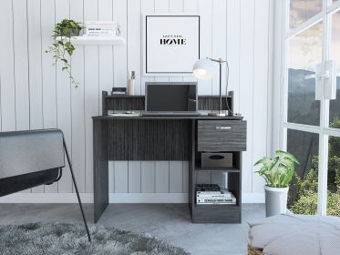 Charlotte Computer Desk with 2 Storage Shelves and Drawer